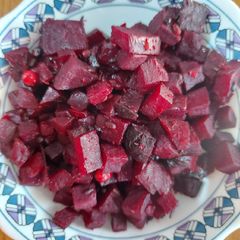Beetroot sabzi A picture of Beetroot sabzi.