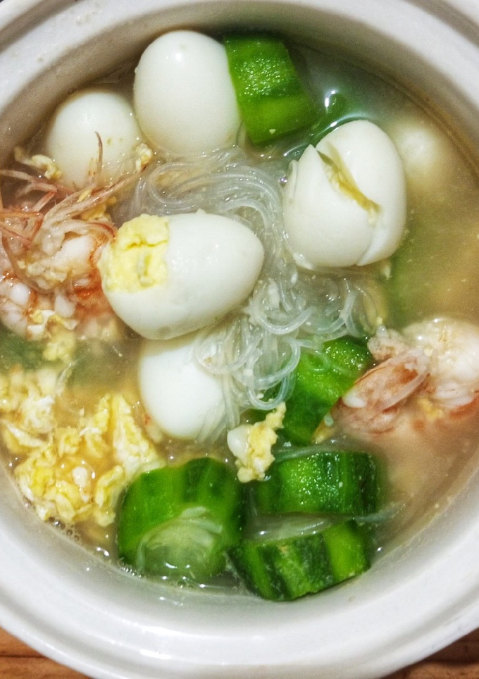 Foto resep Sayur Oyong udang telur puyuh
