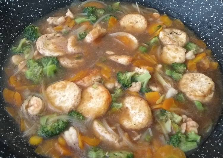 Tahu Udang Saos Tiram