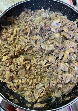 صورة لوصفة فطر باللحمه المفرومة 🍄