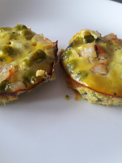 Una foto de Muffins de verdura y gambas BLW