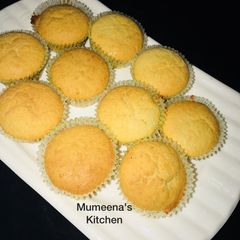 A picture of Coconut cupcakes recipe by mumeena's Kitchen.