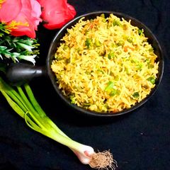A picture of Brown rice pulao (cooker recipe).