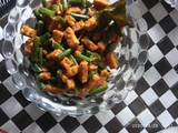 Tumis tempe kacang panjang