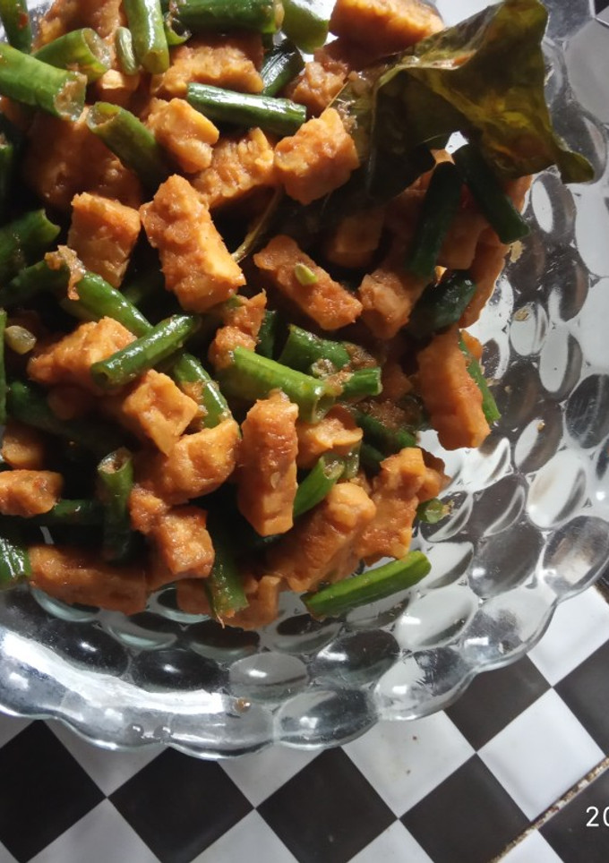 Foto resep Tumis tempe kacang panjang