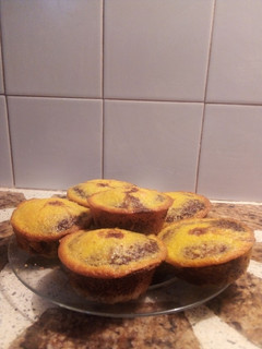 Una foto de Muffins marmolados