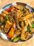 Thai Drunken Noodles w/ Beef & Tofu| Pad Kee Mao