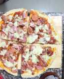 Pizza de carnes, súper fácil 🍕🥓
