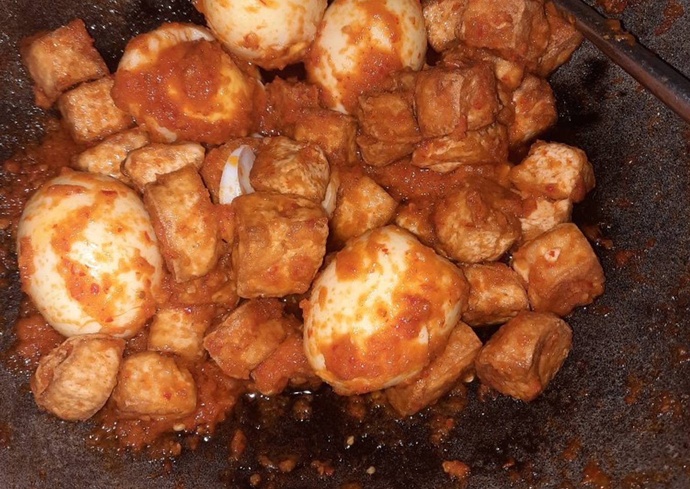 Tahu telur balado simpel