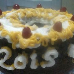 A picture of Dry fruit new year cake.