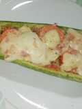 Calabacín relleno de vegetales gratinado 🥒