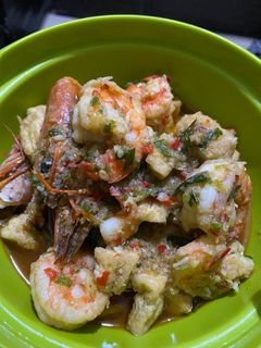 Foto resep Tumis udang tahu