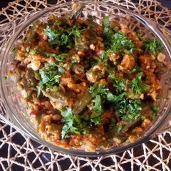 A picture of Peanut Bhindi masala.