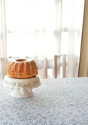 Túrós mazsolás kuglóf recept fotója