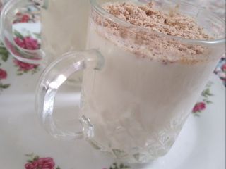 🌱شیر با عسل و پودر سنجد