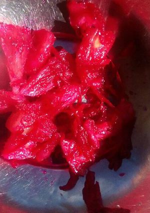 A picture of Pineapple and beetroot salad.