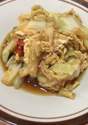 Foto resep Kubis masak telur