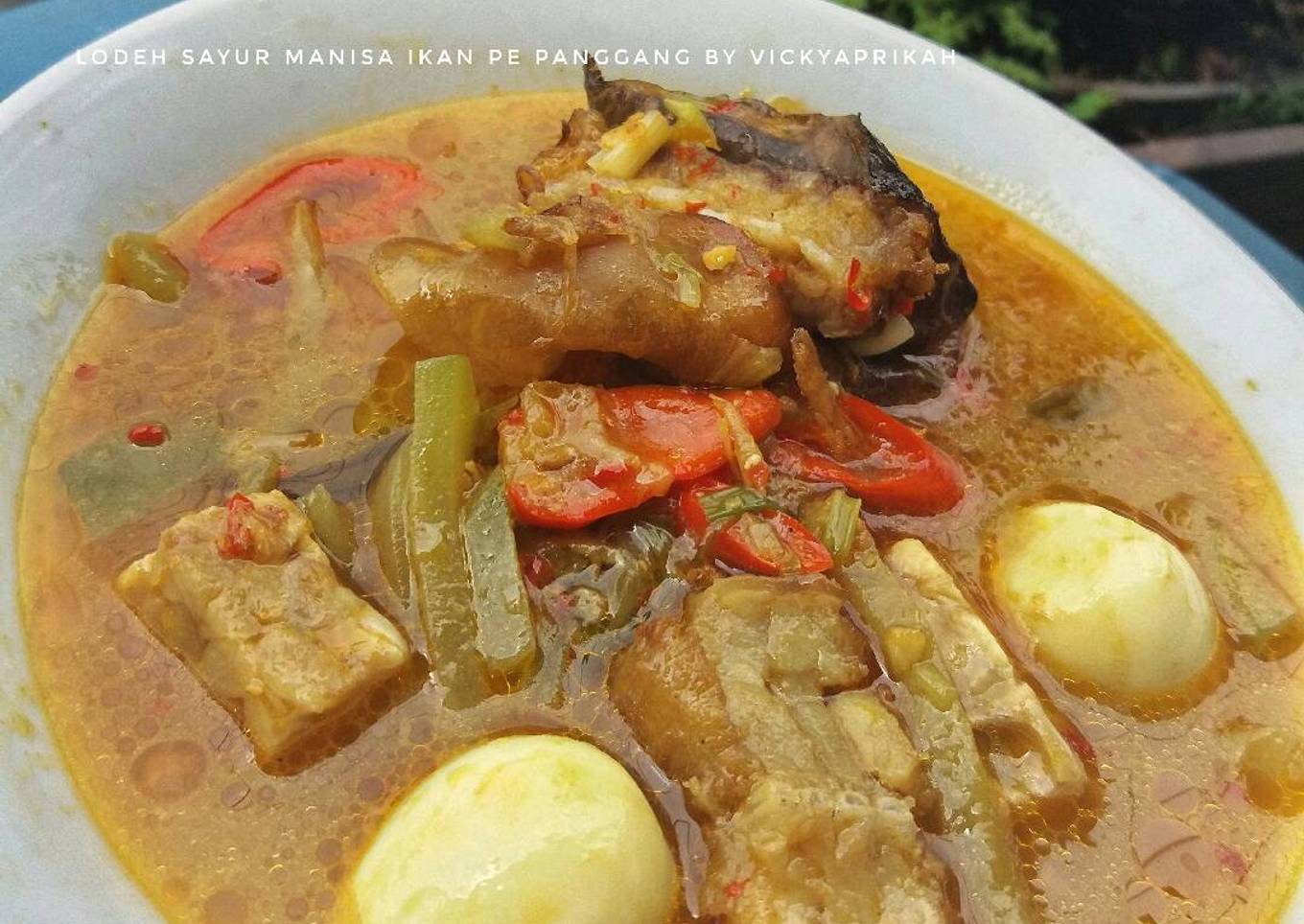 Lodeh Manisa dan Ikan Panggang