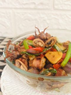 Foto resep Cumi Asin Oseng Mercon