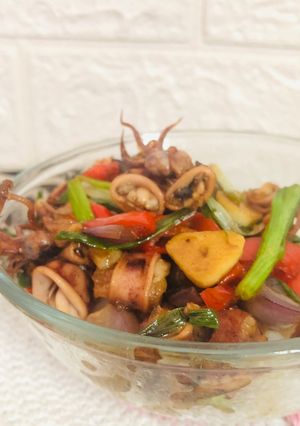 Foto resep Cumi Asin Oseng Mercon