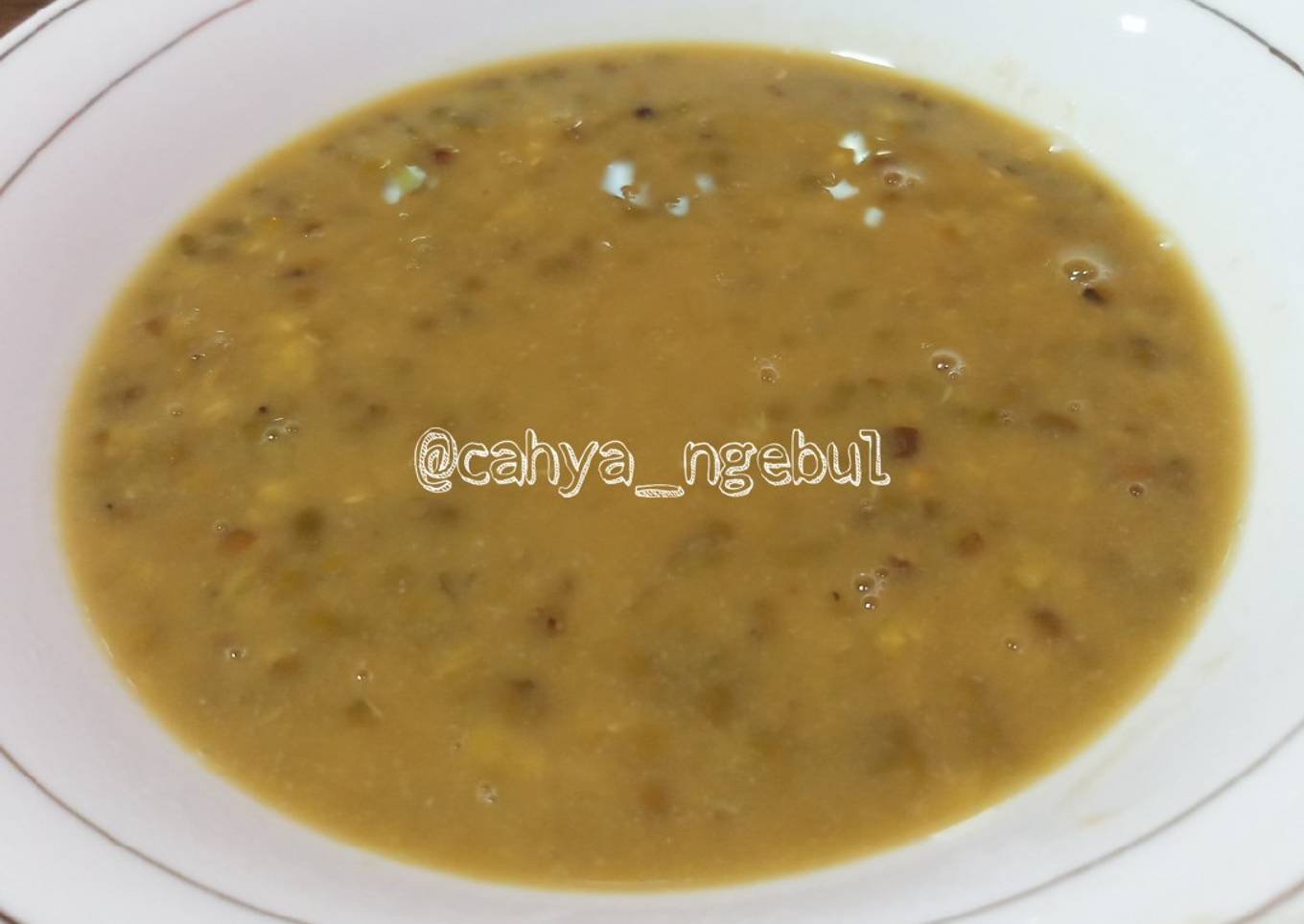 2.Bubur kacang ijo tanpa presto