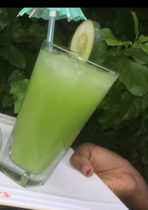 A picture of Ginger mint drink.