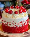 Cherry Cake with Cherry Cream Cheese Frosting