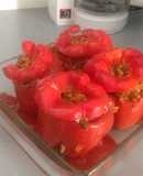Pimientos rellenos vegetarianos