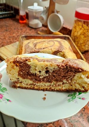 Una foto de Torta marmolada muy rica y fácil