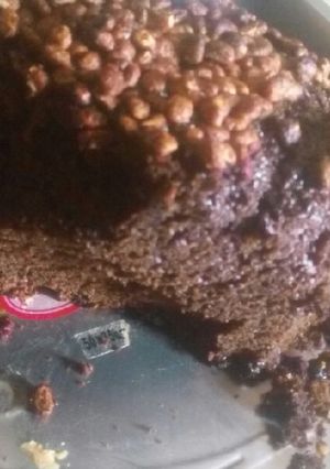 A picture of Simple chocolate cake recipe.