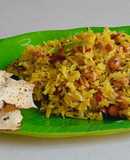 Green raw mango rice