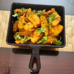 A picture of Spiny gourd (Kantola) ki sabji.
