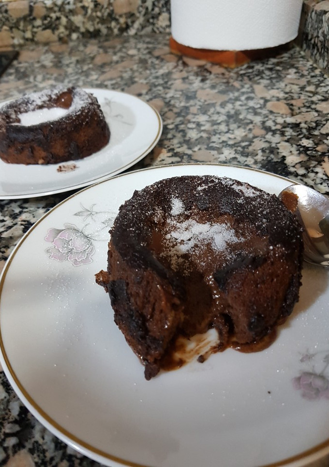 Una foto de Coulant de chocolate