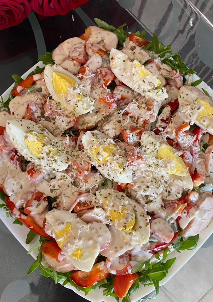 Салат з руколою без майонезу🥗