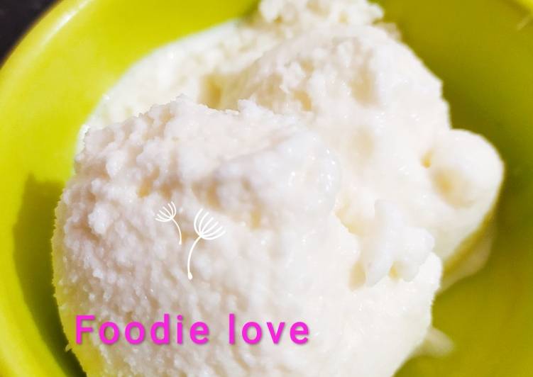 Tender coconut granules Icecream