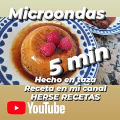 Una foto de Flan de huevo en taza (5 min al #microondas)