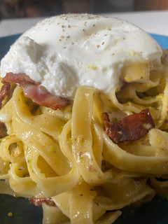 Una foto de Pasta al pesto de pistacho