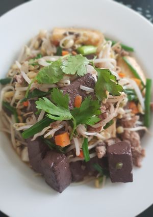 รูปของ ผัดถั่วงอกเต้าหู้หมูสับ