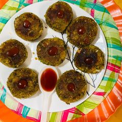 A picture of Cluster beans cheese cutlets.