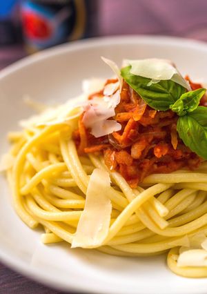 Bucatini all'Amatriciana recept fotója