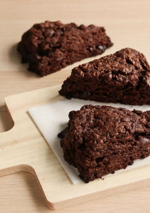 A picture of Chocolate Scones [Eggless Recipe].