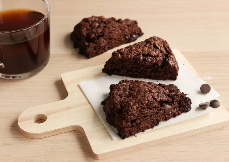 Steps to Prepare Quick Chocolate Scones [Eggless Recipe]