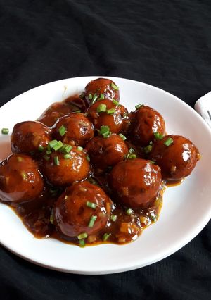 A picture of Paneer Manchurian.