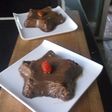 Estrellas de flan de chocolate