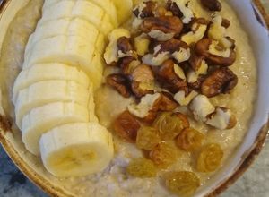 Una foto de Gachas de avena o porridge