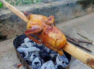 Hình của món Vịt nướng mật ong.