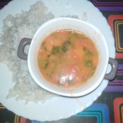 A picture of Dhal vegetarian stew.
