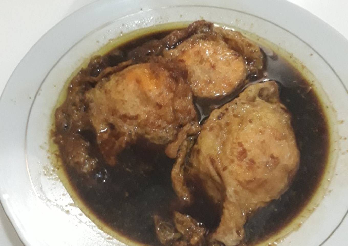 Telor ceplok masak kecap