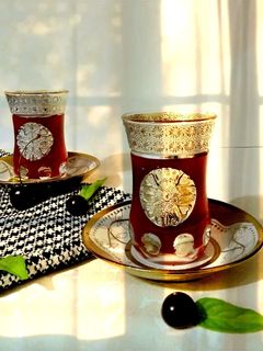 عکسی از دستور چای آلبالو