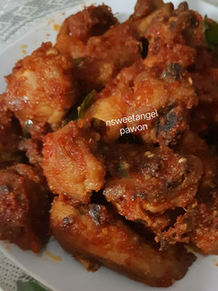 Foto resep Ayam panggang pedas bumbu rujak